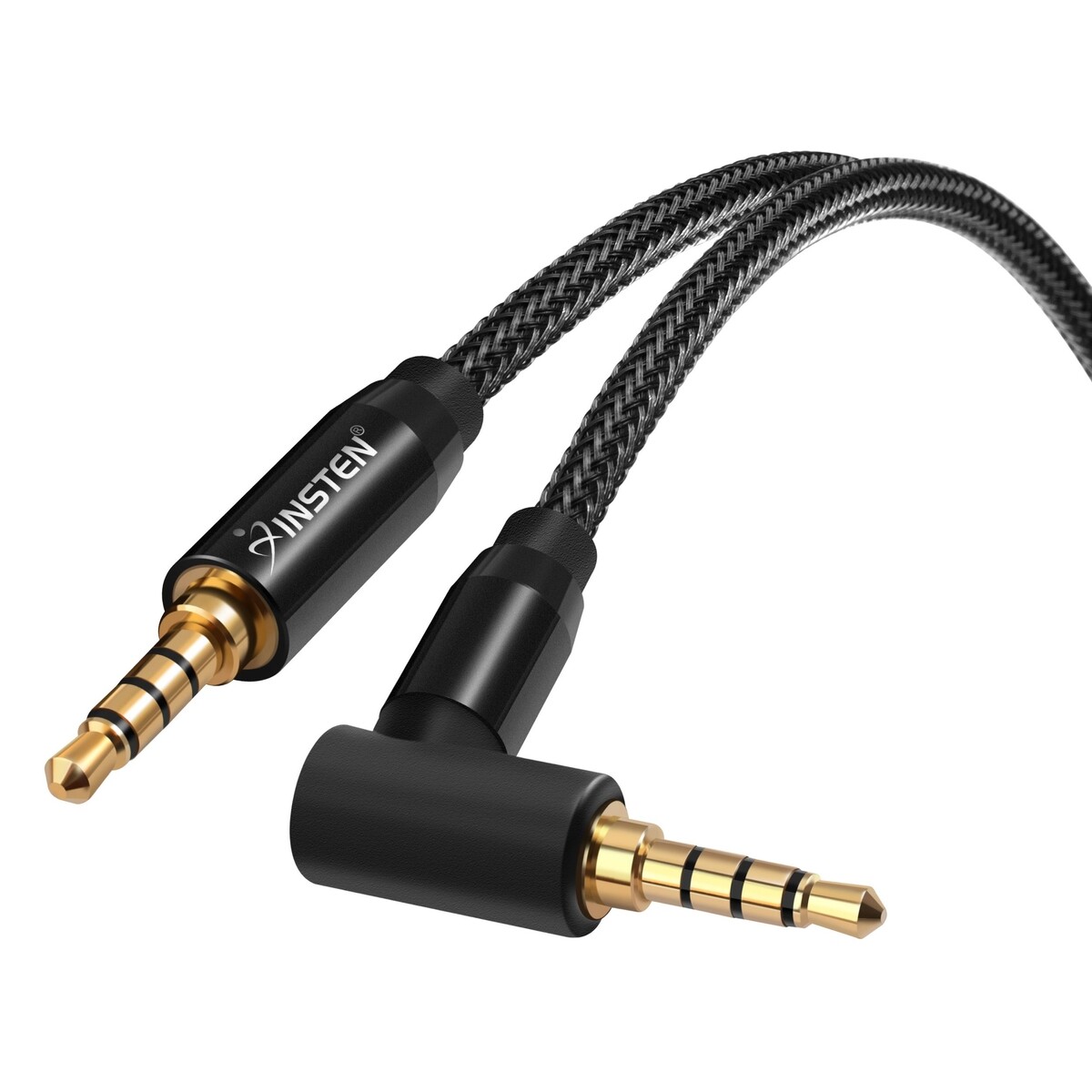 1.5 FT 3.5mm Audio Extension Cable TRRS 2CH Mic Stereo Headphone Male