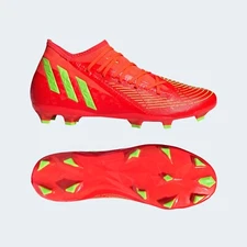 Adidas Predator Edge.3 FG-Solar Red/ Team Solar Green/Core Black Size 7.5