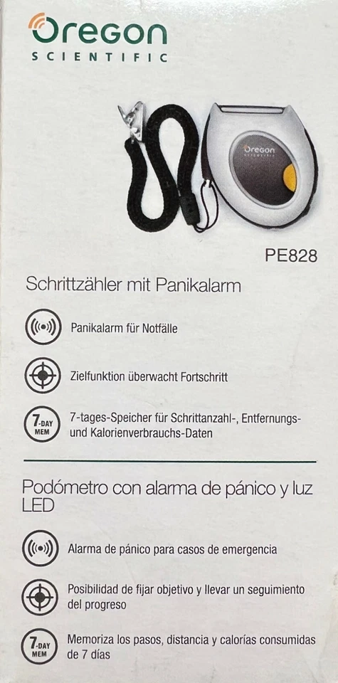 Contapassi con Allarme Antipanico - OREGON SCIENTIFIC PE828 - Immagine 4 di 4