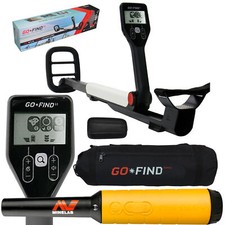 Minelab GO-FIND 11 Metal Detector with PRO-FIND 20 Pinpointer  Black Carry Bag