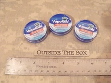 Emergency/Survival:  Vicks VapoRub 12gr / 0.45oz (3 Pack) Pocket size Metal Tin