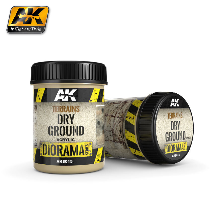 Terrains Dry Ground Acrylic Diorama Series 250ml. AK INTERACTIVE