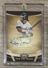 2019 Topps Tier One #TTA-KDA Khris Davis Tier One Talent AUTO #/299