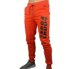 Lab84 Long Tracksuit Pants Winter Sweatshirt F20 PNTM1005 Orange Black
