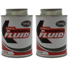 Tyre Repair Vulcanizing Cement Tyre Patch Repair Glue Topseal 250ml Tin x 2