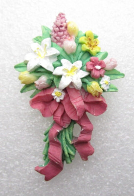 Multiple Different Flowers Lapel Pin (C409)