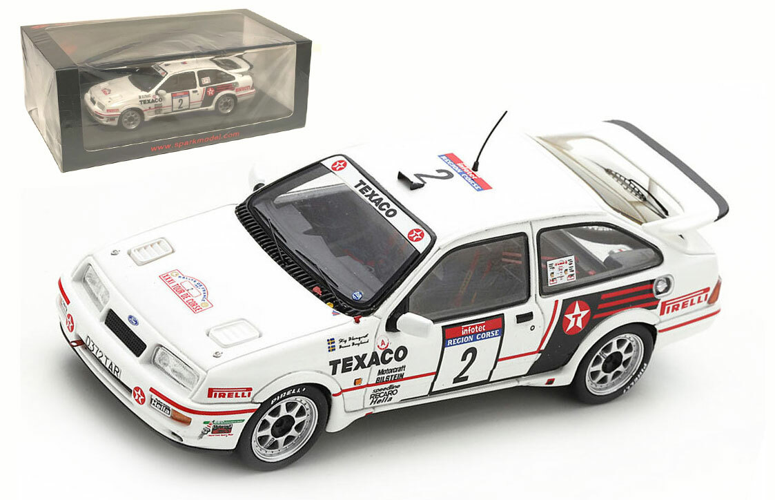 Spark S8701 Ford Sierra RS Cosworth #2 Tour de Corse 1987 - Stig Blomqvist 1/43