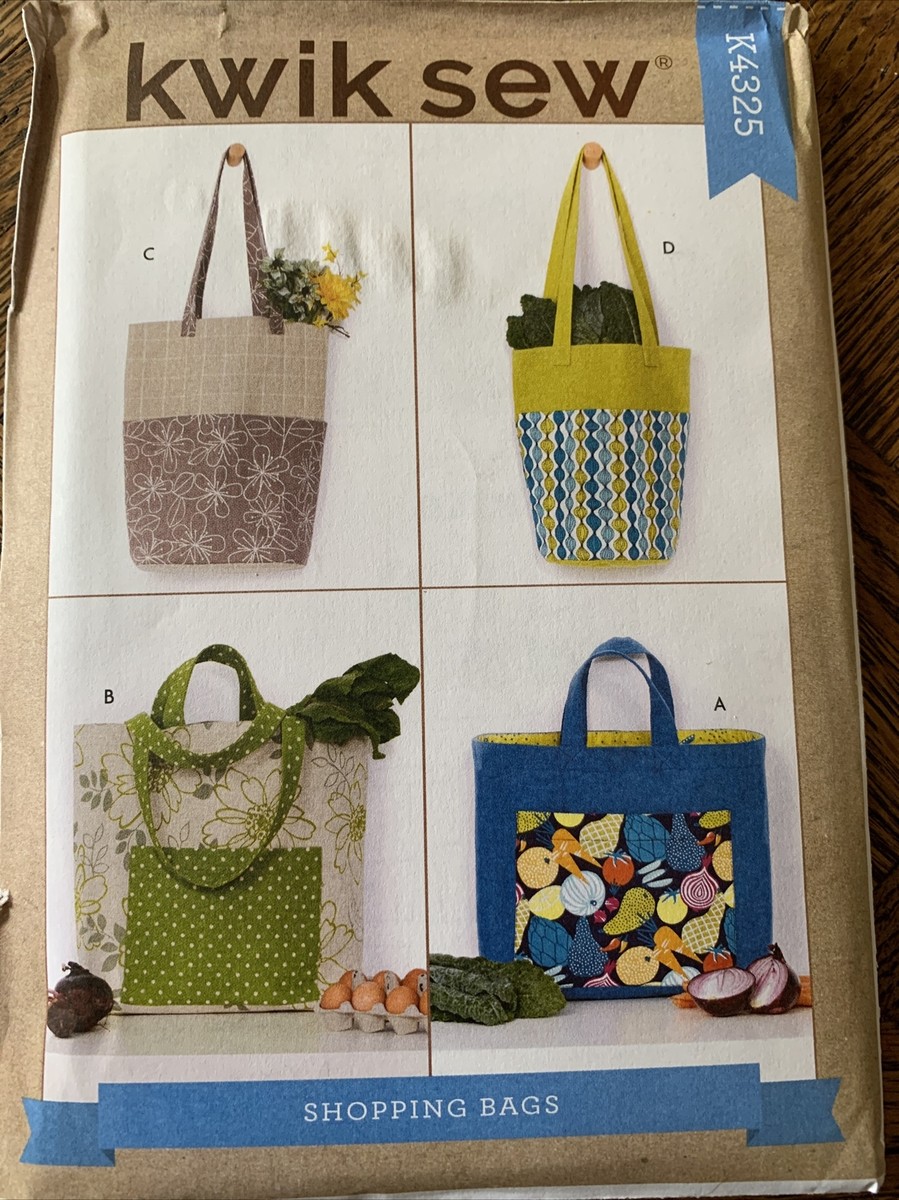 Fabric Grocery Bag Pattern Bag Tutorial Reusable Shopping Bag