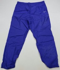 Rare VTG NIKE Embroidered Small Swoosh Track Pants 90s 2000s White Tag Women  s L