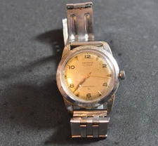 Swiss Pronto 17 Jewel Mechanical Working Rare Gents Watch vtg