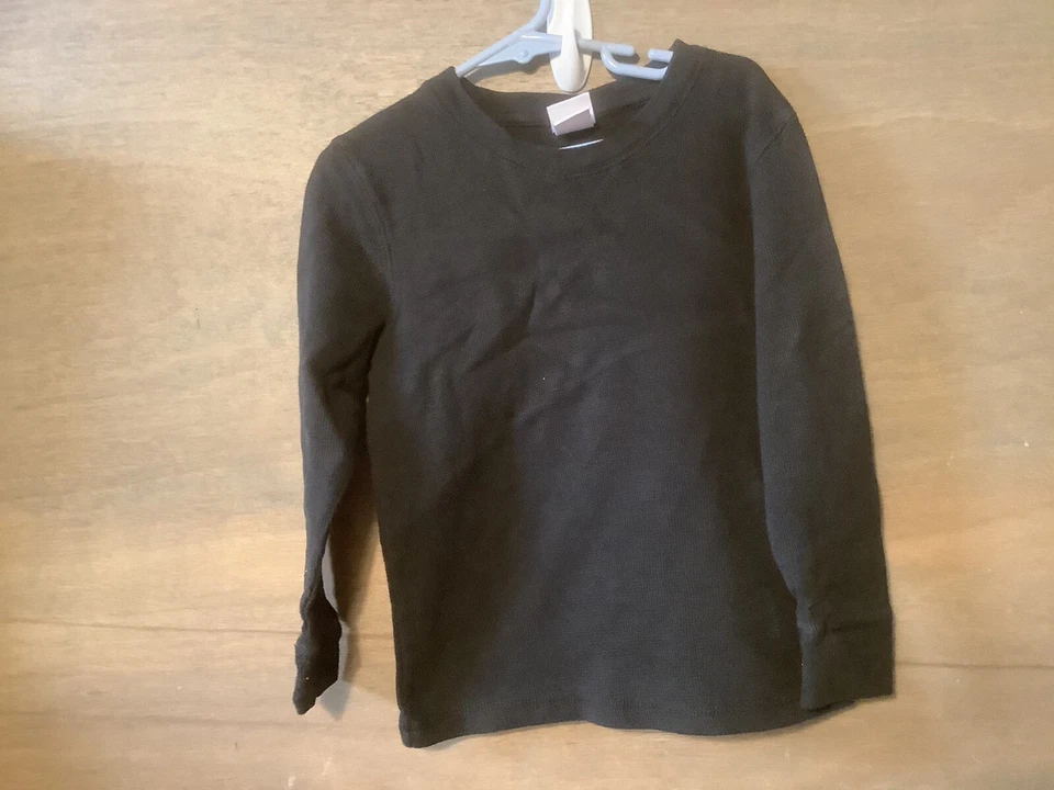 CIRCO=BLACK LONG SLEEVE CREW NECK RIBBED THERMAL SIZE 5T COTTON POLY - Image 3 of 3