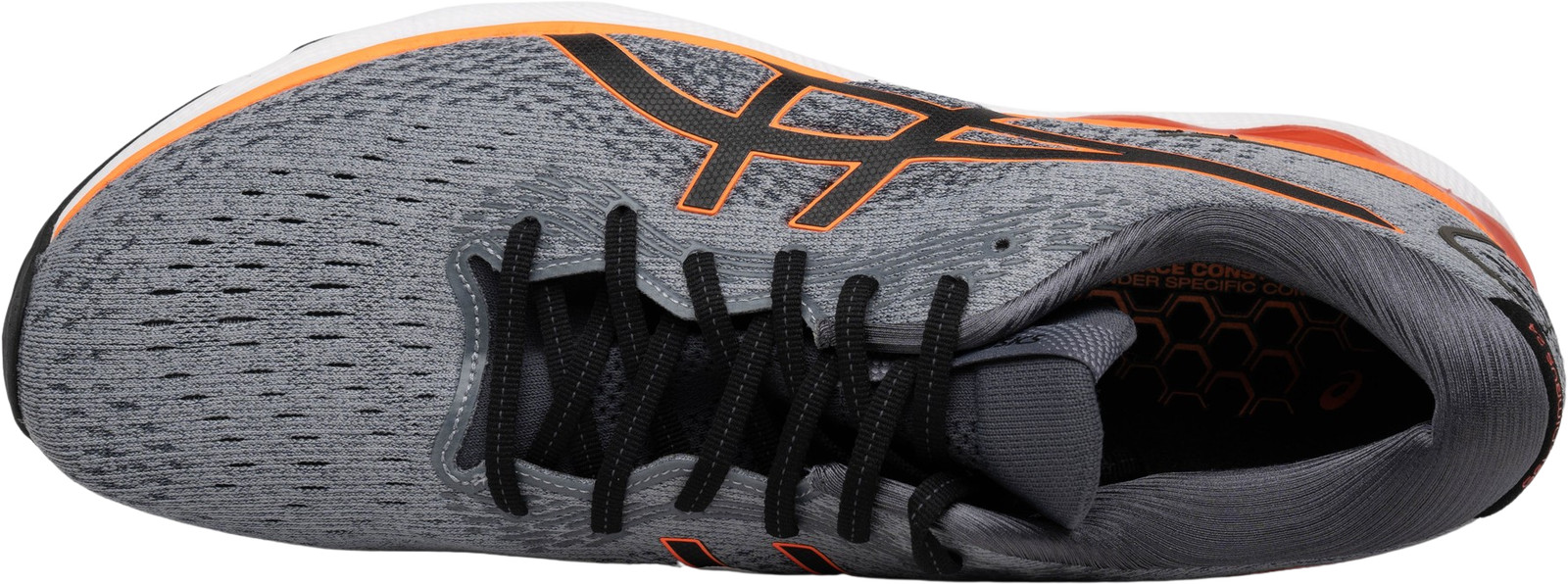 ASICS Gel Nimbus 24 2E Wide Sheet Rock Shocking Orange for  display picture 1