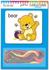 NEW Lace Trace Animals Fine Motor Skills Rehabilitation Stencils Tracing Fun