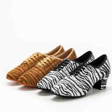 Latin Dance Shoes Women Ballroom Dancing Training Tango Shoes 5cm Heel Sneakers