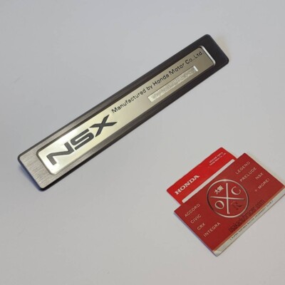 Genuine OEM 91-05 Honda Acura NSX Door Plate Emblem Side Sill