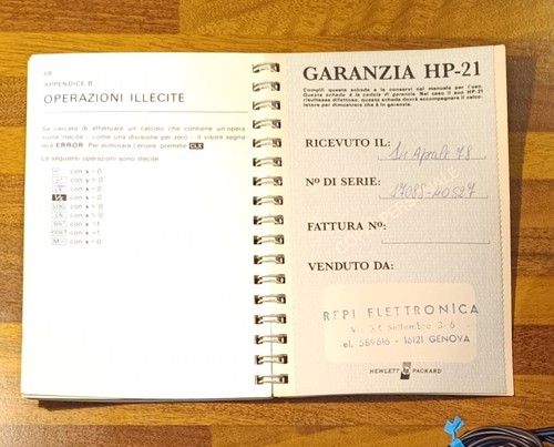 HP -21 Calcolatrice Hewlett – Packard anni '70 - Zdjęcie 16 z 21