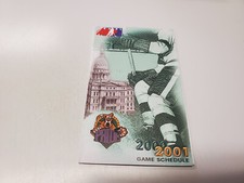 JS15 Capital Centre Pride 2000/01 Minor Hockey Pocket Schedule - Windsor Mt.