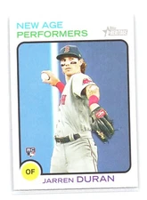 Jarren Duran 2022 Topps Heritage #NAP-23 Boston Red Sox RC