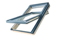 Fakro Roof Window - Natural Pine Centre Pivot Rooflight - Skylight Window