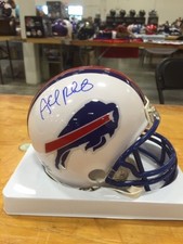 Bills Ahmad Rashad signed Mini Helmet  W/COA 