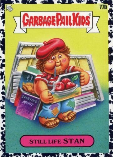 Garbage Pail Kids 2021 Food Fight Black Base Card 77b Still Life Stan - Picture 1 of 1