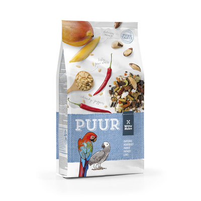 Witte Molen PUUR Papageienfutter 2 kg Mango Pinienkerne Chilischote Paranuss Ei 