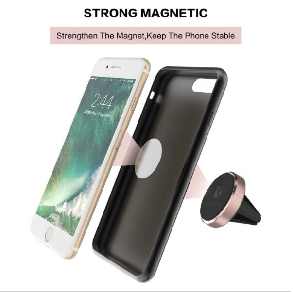 Supporto Magnetico Per Smartphone iPhone Auto Nero, Argento, Oro - Immagine 3 di 4