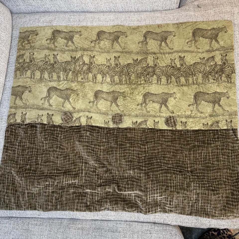 Funda de Almohada Safari Vintage Estampado de Cebra Leopardo Acento Almohada Foto 3 de 4