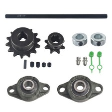 5/8"X14" Jackshaft Sprockets UCFL203 Pillow Block Bearings For 40/41/420 Chain