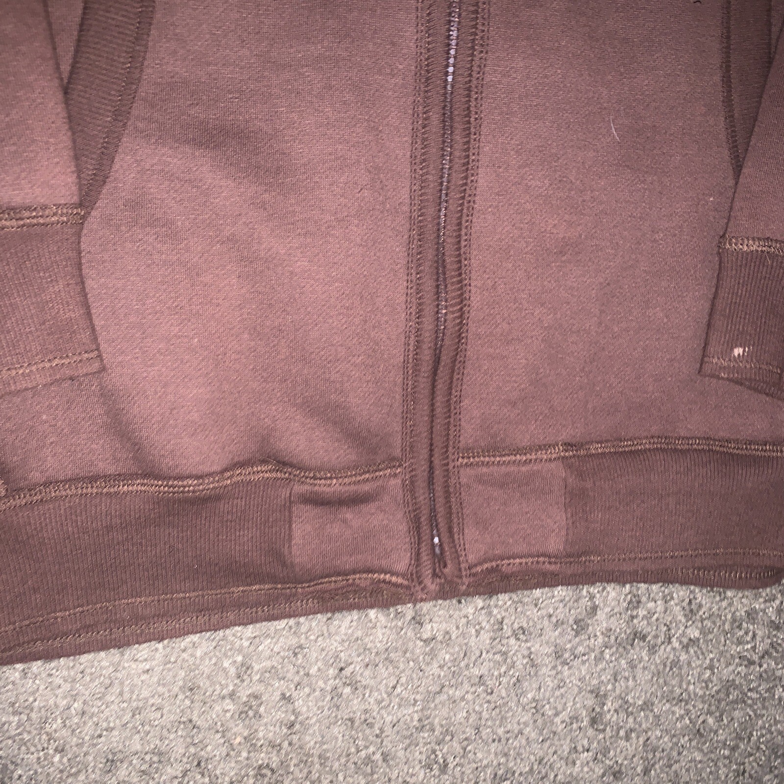 Miskeen Originals Hoodie Mens Size 2XL Brown Jacket Pockets Faded Distressed image 3
