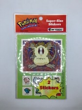 POKEMON SUPER SIZE STICKERS - 1999 by artbox - SEALED Vintage