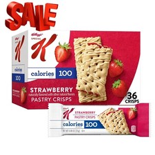 Special K Bar Strawberry Chewy Pastry Crisps, 100 Calories, 15.84 oz, 36 Count