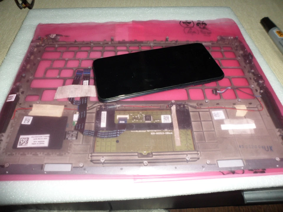 dell xps 12'5 9Q33 PALMREST TOUCHPAD SPEAKER DC JACK K2V2M 4HNRK G1NV5 VCJ90 - Image 3 of 3