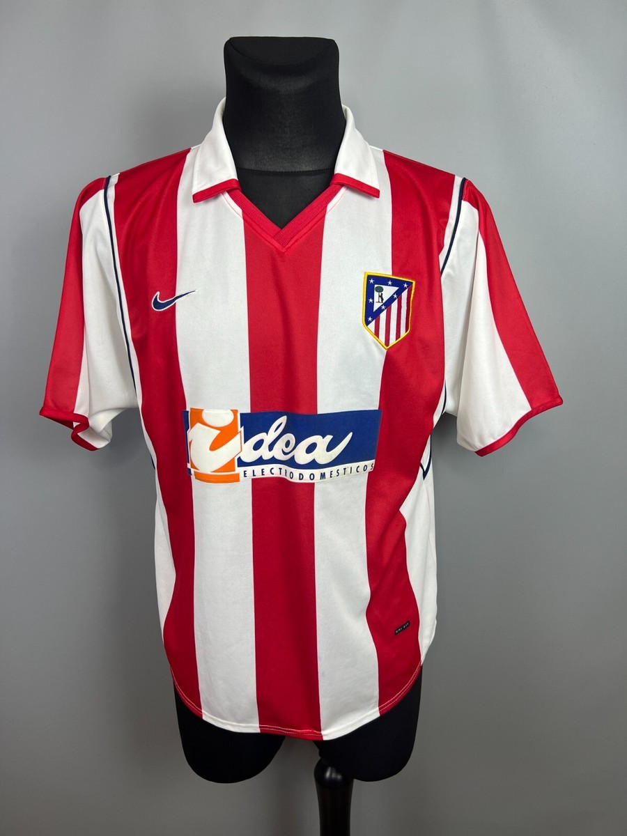 ATLETICO MADRID 2001 2002 HOME SHIRT FOOTBALL SOCCER JERSEY
