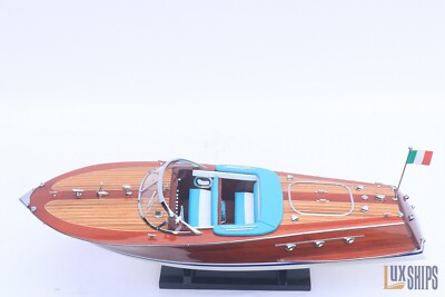 RIVA ARISTON Model Ship, White Hull 50cm