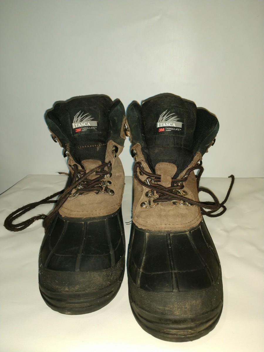ITASCA 3M Thermolite Work Boots Mens Brown Size 10 Waterproof