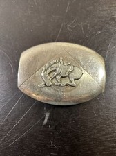 Bucking Bronco BELT BUCKLE Western Horse Cowboy Jeans Ranch Rodeo Silver Tone