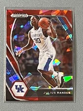 2021-22 Prizm Draft Picks Julius Randle SP Red Cracked Ice #75 Wildcats Knicks