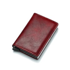 MEN's RFID Blocking Leather Credit Card ID Holder Wallet Slim Money Clip Purse