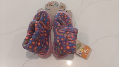 Acorn Kids Kadabra Slipper NEW Pink Paisley Size 1-2