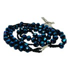 Blue Aurora Borealis Crystal Rosary - Pre-Owned — photo 3