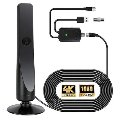 DVB-T2 Antenne Full HD TV Terrestrisch Aktiv Zimmerantenne 30dbi + 3Meter Kabel