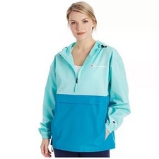 New Champion Women's Packable Windbreaker hooded Jacket size x-small
