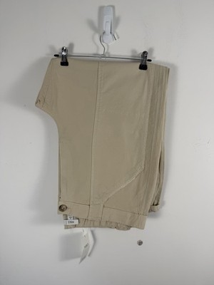Marks & Spencer Women s Straight High Rise Cargo Trousers 20 Short Beige BNWT