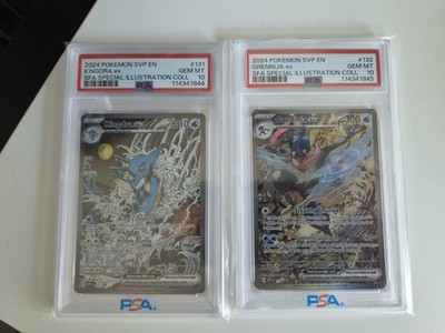 2024 SEQUENTIAL Kingdra 131 And Greninja 132 SFA Special Illustration PSA 10