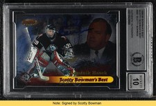 BAS 1998 Bowman's Best Scotty Bowman' Dominik Hasek BGS Authentic HOF READ 3c7