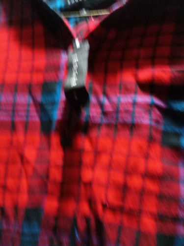 Mens Edgar + Ash 100% Cotton Hooded Flannel Shirt Size Med Red Plaid NWT - Picture 3 of 6
