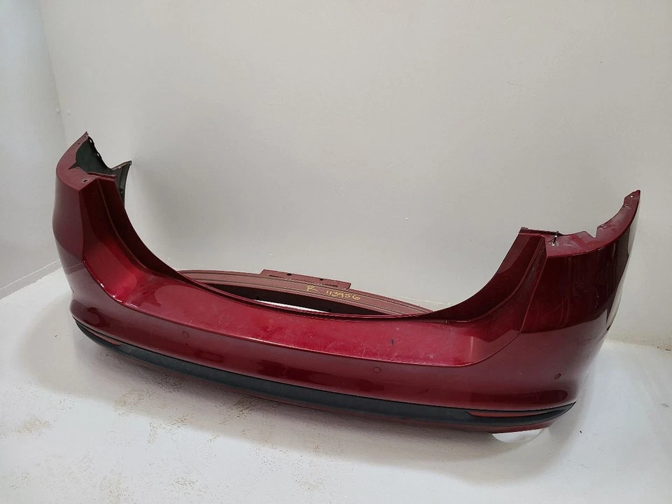 13-18 FORD FUSION Rear Bumper With Park Assist 1 Exhaust Cutout Red Foto 3 de 4