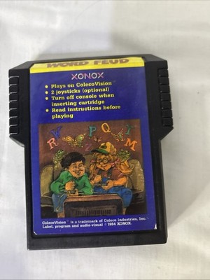 Word Feud Colecovision Cartridge 1984 XONOX  Video Game