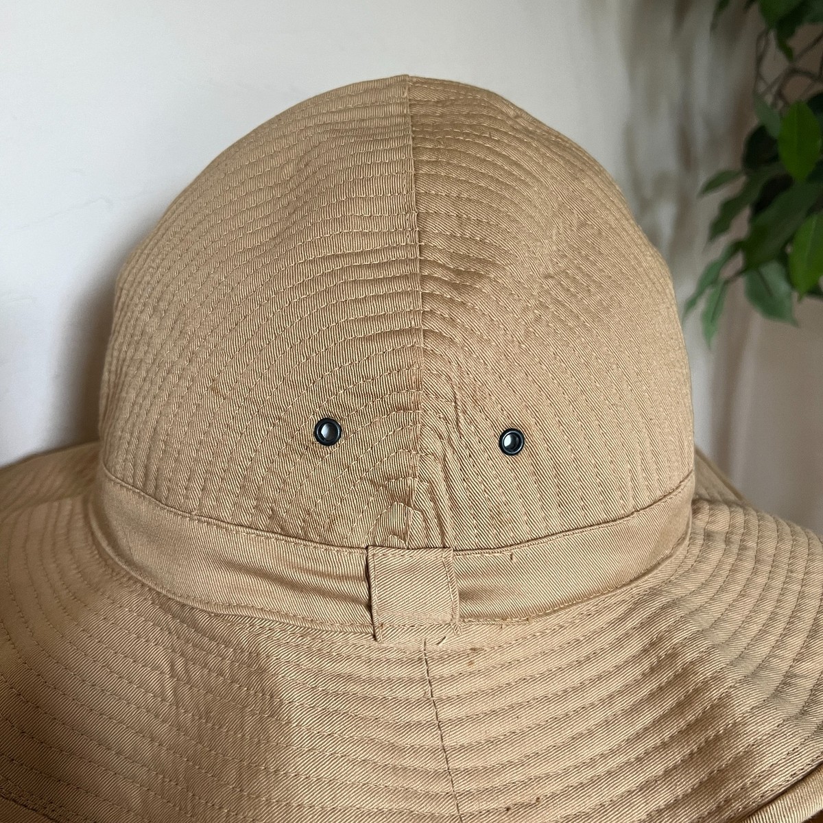 80s VTG Banana Republic French Army Bush Hat Water Repellent Side